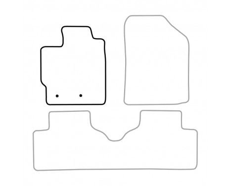 Car mat left for Toyota Yaris 2006-2011 1-piece, Image 3