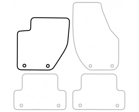 Car mat left for Volvo V40 2012- 1-piece, Image 3