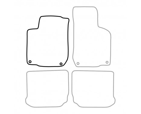 Car mat left for VW Golf IV 1997-2004 1-piece, Image 3