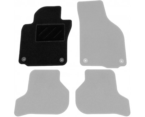 Car mat left for VW Golf VI 2008-2012, Cabriolet 2012-, 1-piece