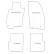 Car Mats Alfa Romeo Mito 2008- 4-parts, Thumbnail 2