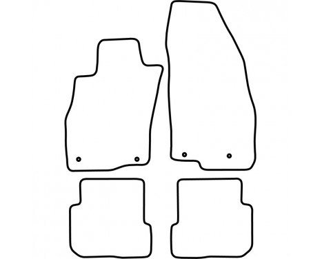 Car Mats Alfa Romeo Mito from year of construction 2008, Image 2