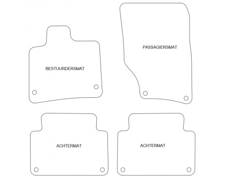 Car Mats Audi Q7 2006- 4-parts, Image 2
