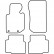 Car mats BMW 3 series (E36) cabrio 1993-2000, Thumbnail 2