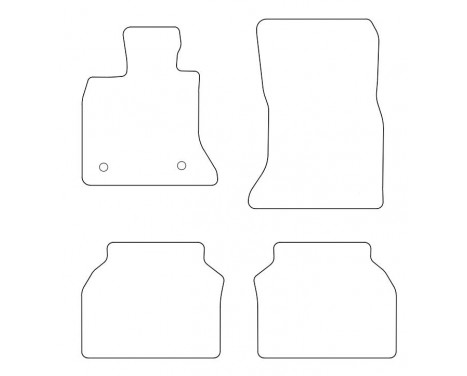 Car mats BMW 5-series F07 GT 2009- 4-parts, Image 2