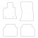 Car mats BMW 5-series F07 GT 2009- 4-parts, Thumbnail 2