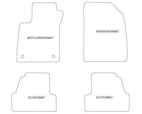 Car Mats Chevrolet Trax 2013- 4-parts, Image 2