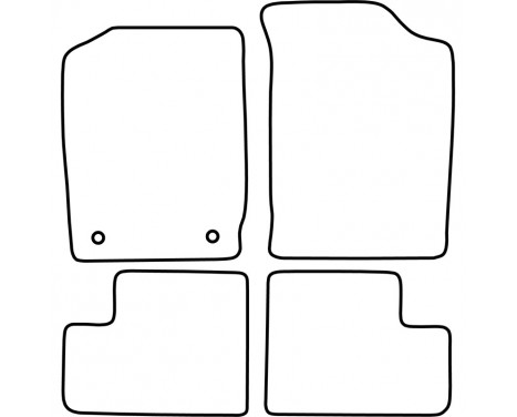 Car Mats Daihatsu Cuore 1998-2003, Image 2