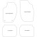 Car Mats Fiat Croma 1990-1996 4-parts, Thumbnail 2