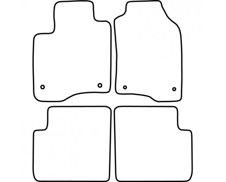 Car Mats Fiat Panda 2015-