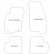 Car Mats Fiat Punto 2005-2007 3-part, Thumbnail 2