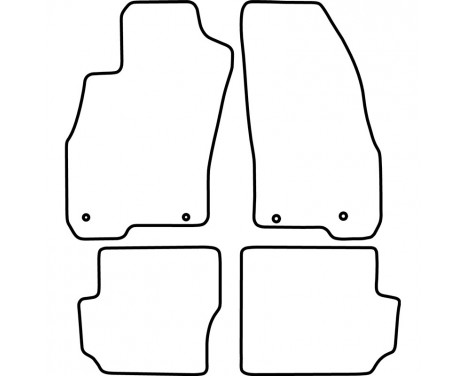Car Mats Fiat Punto Evo (3 doors) 2014-
