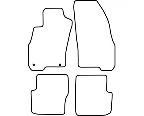 Car Mats Fiat Punto Evo (5 doors) 2009-2014, Image 2