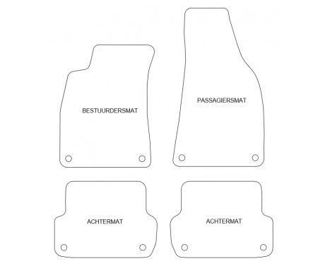 Car mats for Audi A4 Cabriolet 2001-2008 4-piece, Image 3