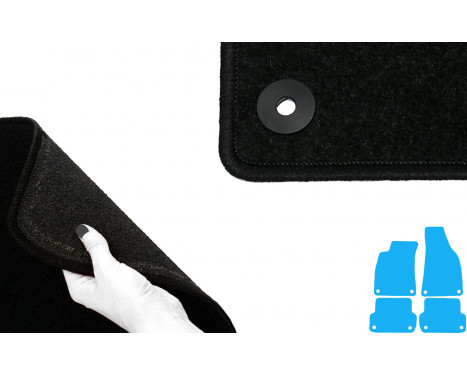 Car mats for Audi A4 Cabriolet 2001-2008 4-piece, Image 5