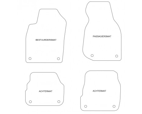 Car mats for Audi A6 1997-2004 4-piece, Image 4