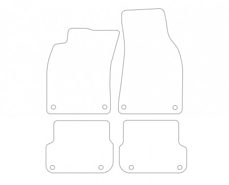 Car mats for Audi A6 2007-2010 4-piece, Image 9