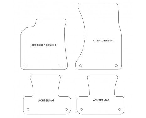 Car mats for Audi Q5 2009- 4-piece, Image 4