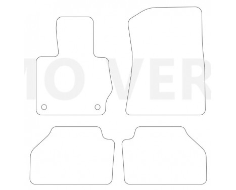 Car mats for BMW F-26 X4 2015- 4-piece, Image 2