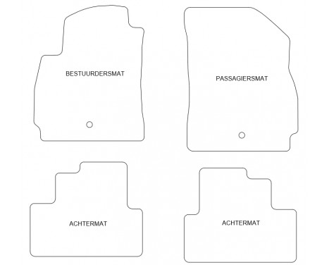 Car mats for Chevrolet Orlando 2011- 4-piece, Image 2