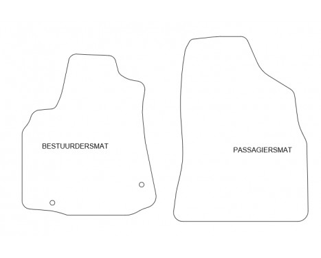 Car mats for Citroen Berlingo 2008-2018 front set 2-piece, Image 4