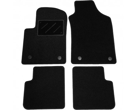 Car mats for Fiat 500 2007-2012 4-piece