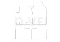Car mats for Fiat 500 2007-2012- 4-piece