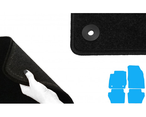 Car mats for Ford Fiesta 2012- 4-piece, Image 4