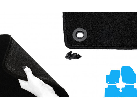 Car mats for Ford S-Max 2006- 5 seater 4-piece, Image 5