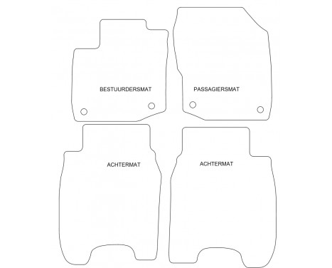 Car mats for Honda Civic 2012- 4-piece, Image 2