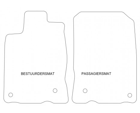 Car mats for Honda CR-Z 2010- 2-piece, Image 2
