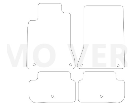 Car mats for Infiniti Q30 2015-- 4-piece, Image 2