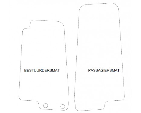 Car mats for Jaguar XK-8 1996-2006 2-part, Image 2