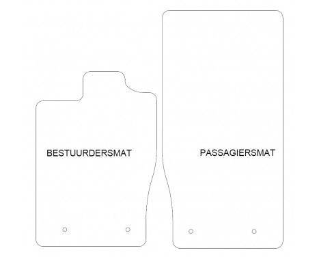 Car mats for Jaguar XK X150 2006-2014 2-part, Image 2