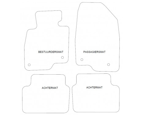 Car mats for Mazda 6 Sportbreak 2017- 4-part, Image 2