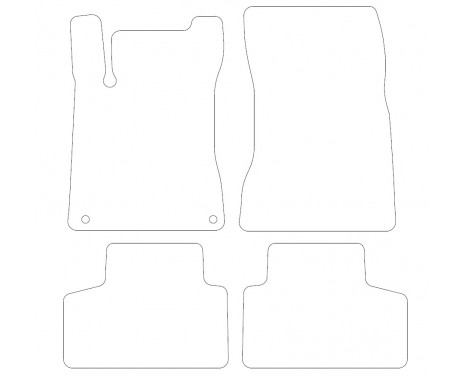 Car mats for Mercedes B-Class W247 2018 - 4-part, Image 2