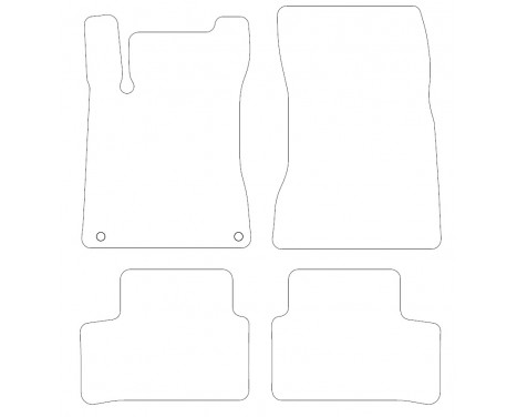 Car mats for Mercedes-Benz A-Class W177 2018 - 4-part, Image 2