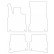Car mats for Mercedes S-class W223 short 2020- 4-piece, Thumbnail 2