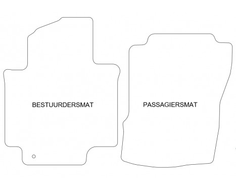 Car mats for Nissan NV 200 2009- 2-piece, Image 2