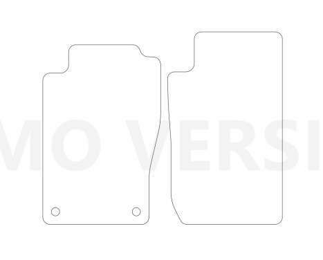 Car mats for Nissan Patrol GR 1997-2013 3 doors 2-piece, Image 2