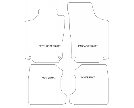Car mats for Opel Combo C 2000-2006 4-piece, Image 2