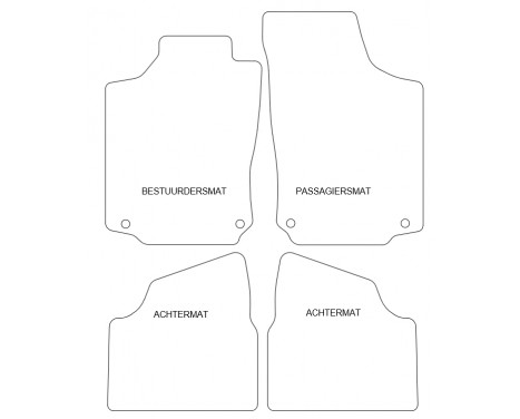 Car mats for Opel Corsa C 2001-2005 4-piece, Image 4