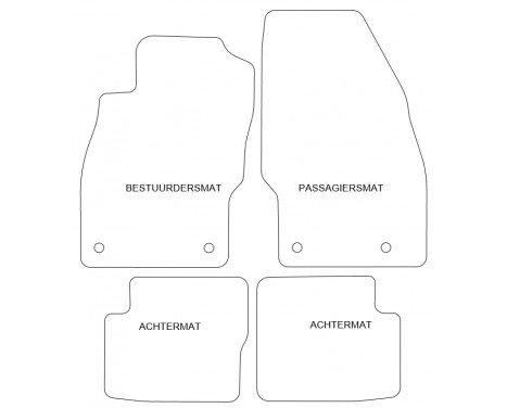 Car mats for Opel Corsa D 2006- 4-piece, Image 4