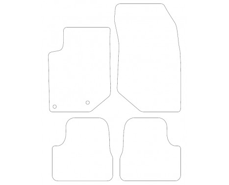 Car mats for Peugeot 208 2019 - 4 pieces, Image 2