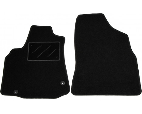 Car mats for Peugeot Partner 2008-2014 front set 2-piece