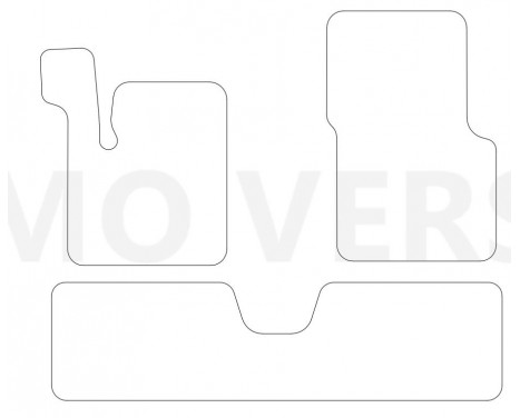 Car mats for Renault Avantime 2001-2003- 3-piece, Image 2
