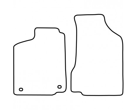 Car mats for Seat Inca 1994-2004 2-piece, Image 2