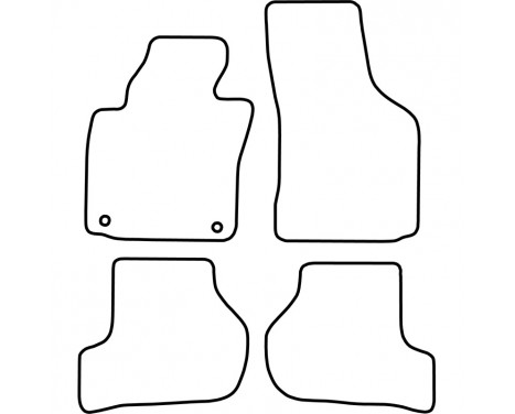 Car mats for Seat Leon 2005-2008 4-piece, Image 4