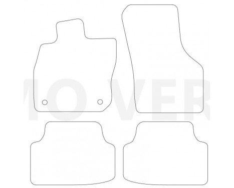 Car mats for Seat Leon 2020- 4-piece, Image 2
