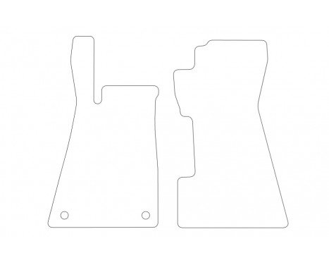 Car mats for Smart Roadster 2002-2005 2-part with recess fire extinguisher, Image 2